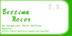 bettina meier business card